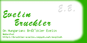 evelin bruckler business card